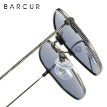 Load image into Gallery viewer, BARCUR Classic Retro Reflective Sunglasses Man Hexagon Sunglasses Metal Frame Eyewear Sun Glasses With Box Oculos De Sol gafas