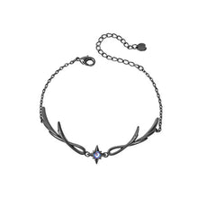 Load image into Gallery viewer, Delicate Shiny Zircon Star Bracelet for Women Simple Gothic Dark Angel Wings Trend Jewelry Girls Gift