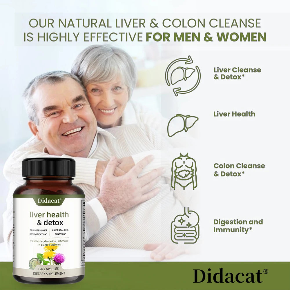 Liver Health Support Supplement - Liver Cleanse Detox & Repair Formula - Milk Thistle, Artichoke & Dandelion Root Extracts