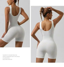 Load image into Gallery viewer, European and American Style Women's Clothing Spring New Product Fashionable Solid Color U-neck Slim Fit and Slimming Backless