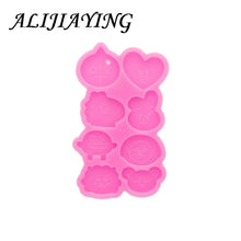 Load image into Gallery viewer, Shiny Cartoon Bear Head Resin Molds Crafts Art Diy Silicone Mold Crafting Epoxy, Cake Fondant Chocolate Molds DY1116