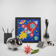 Load image into Gallery viewer, DIY Diamond Painting by Number Kits for Kids Cartoon Animal Picture Crystal Rhinestone Diamond Embroidery for Children Gifts