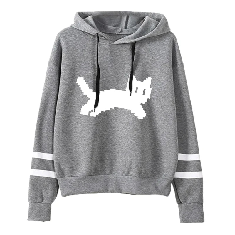 Woman Clothing Hot Sale Daily Womens Sweatshirts Fashion Pullovers Versatile Hoodies Stripe Jogging Casual Printing Sports Style