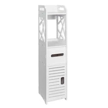 Load image into Gallery viewer, Bathroom Storage Shelf Drawer Multi Compartment Organizer Water Proof Anti Decay Anti Rot Environmental Friendly White