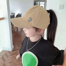 Load image into Gallery viewer, Kids Baseball Caps for Boys Girls Sun Hat Love Heart Hollow High Ponytail Caps Children Adjustable Baseball Caps for 4-12 Years
