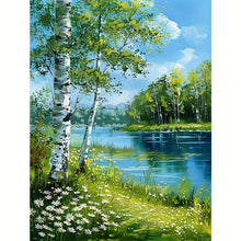 Load image into Gallery viewer, 1pc frameless 5D Diamond Painting Kit,Landscape,Full Diamond Art Set,Round Diamond DIY Craft Project,Suitable for Beginner and D