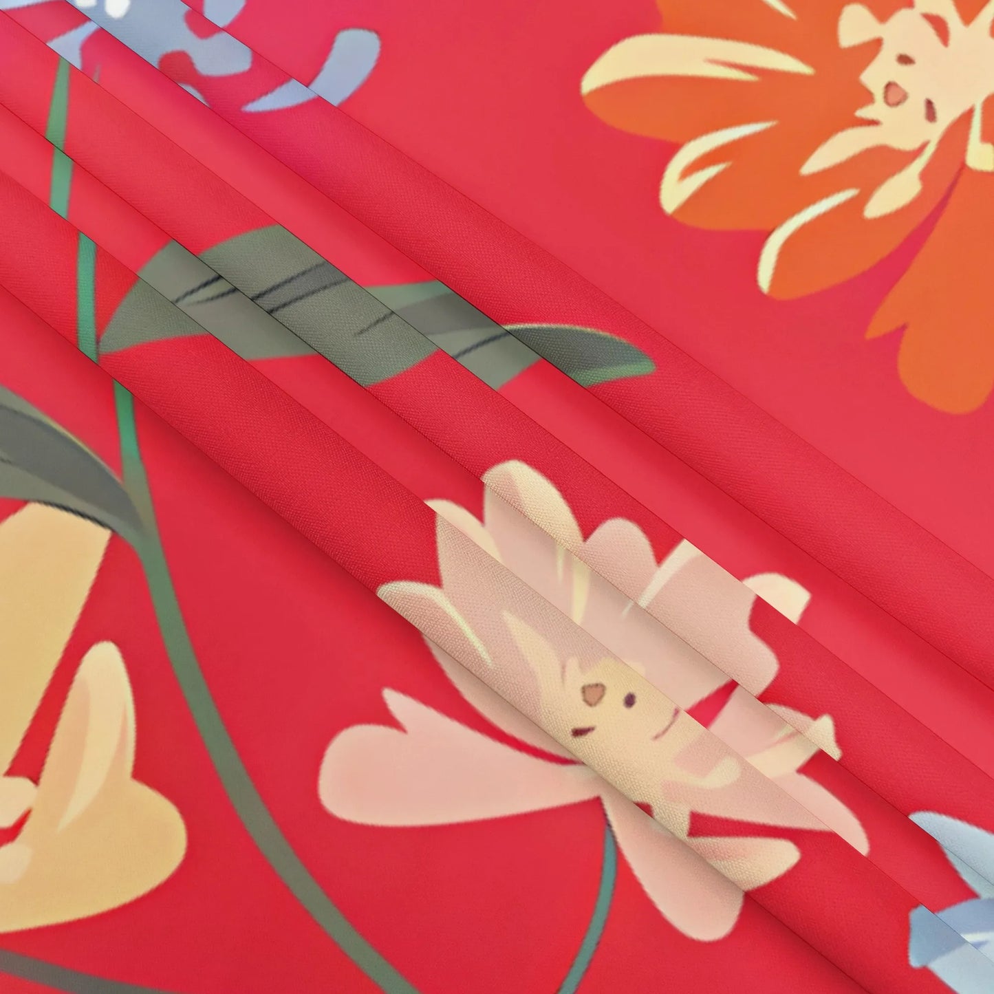 Women's clothing 2025 spring/summer new item custom casual slim fit floral mid waist fashionable wide leg pants beach pants low