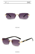 Load image into Gallery viewer, Fashion Rimless Sunglasses Men Women Populare Frameless Sun Glasses Male Female Classic Small Square Summer Traveling Shades