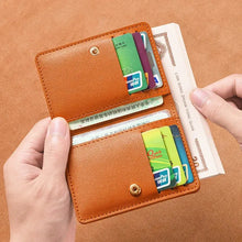 Load image into Gallery viewer, Classic Designer PU Leather Small Wallet for Men Short Simple Women's Purse Fashion Ultra Thin Credit Card Bag Coin Purse