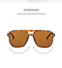 Load image into Gallery viewer, Vintage Square Sunglasses for Women Men Thick Frame Double Bridges Eyewear Female Chic Polygon Sun Glasses UV400 Shades