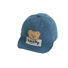 Load image into Gallery viewer, Kids Baby Boy Baseball Cap Cartoon Bear Embroidery Summer Trucker Hat Beach Sun Hat for Toddler Newborn Outdoor