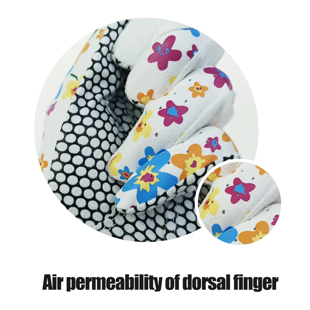 1Pair Golf Gloves for Women PU Leather Soft Fit Sport Grip Durable Gloves Anti-skid Breathable Sports Gloves