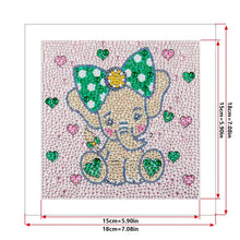 Load image into Gallery viewer, DIY Diamond Painting by Number Kits for Kids Cartoon Animal Picture Crystal Rhinestone Diamond Embroidery for Children Gifts