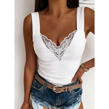 Load image into Gallery viewer, Women's Clothing Sexy Lace Tank Top For Ladies Autumn Basis Sleeveless Vest Pullover Y2K Tops Elegant Female T-shirts Tees
