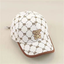 Load image into Gallery viewer, 2 Style White Kahki New Fashion Baby Cartoon Hat Kids Cotton Baseball Cap Infant Toddler Adjustable Snapback Hat For Children