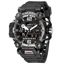 Load image into Gallery viewer, SMAEL Men Watches 50m Waterproof Sports Watch Military Man Sports Watch Digital 8072 Dual Display Watch Quartz Led Digital