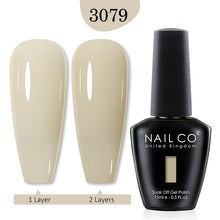 Load image into Gallery viewer, NAILCO 15ml Transparent Nude Color Series Jelly Gel Nail Polish Pink Red Nails Art Manicure Gel Varnishes Gellack Design Lacquer