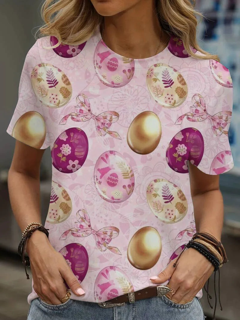 Women's Clothes 2025 Summer Shirts & Blouses Print Graphic T Shirts ropa barata de mujer con envíos gratis Top Mujer Regulai Fit