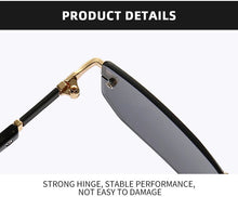 Load image into Gallery viewer, Fashion Rimless Sunglasses Men Women Populare Frameless Sun Glasses Male Female Classic Small Square Summer Traveling Shades