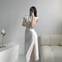 Load image into Gallery viewer, White Dresses for Women 2024 Woman Dress Clothes Midi X New in Chic and Elegant Pretty Cheap Casual Y2k Outfits Harajuku Cotton