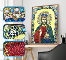 Load image into Gallery viewer, New 5d DIY Diamond Painting Cross Stitch Character Religious Lady, Round Diamond Embroidery Home Decoration 30x40cm