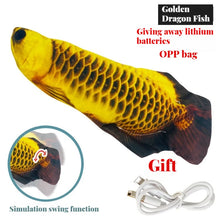 Load image into Gallery viewer, Electric Cat Toy Fish Pet Cat Toys Simulation Fish Swing Kitten Dance Fish Toy Funny Cats Chewing Playing Supplies USB Charging