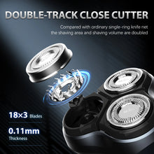 Load image into Gallery viewer, Sejoy 5W Electric Rotary Shavers for men 2 in 1 Razor Rechargeable Hair Trimmer 3D Floating Blade Washable Shaving Beard Machine