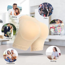 Load image into Gallery viewer, POP CLOSETS Women Hip Padded Booty Lifter Shapewear Thicker Enhancer Removable 4 Pads Control Panty for Bigger Butt