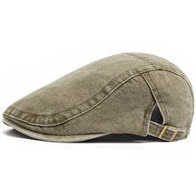 Load image into Gallery viewer, New Vintage Cotton Beret Men Women Fashion Flat Visor Cap Casual Autumn Berets Retro Newsboy Hat Summer Unisex Adjustable