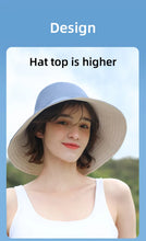 Load image into Gallery viewer, OhSunny Fisherman Hats for Women,Womne's Bucket Sunhat Double-Sided Wearing,UPF50+ Large Brim Hiking Hats with Ponytail Hole
