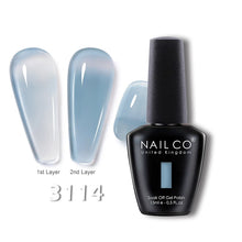 Load image into Gallery viewer, NAILCO 15ml Transparent Nude Color Series Jelly Gel Nail Polish Pink Red Nails Art Manicure Gel Varnishes Gellack Design Lacquer