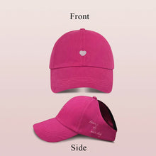Load image into Gallery viewer, Kids Baseball Caps for Boys Girls Sun Hat Love Heart Hollow High Ponytail Caps Children Adjustable Baseball Caps for 4-12 Years