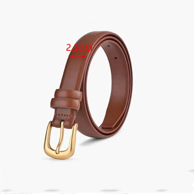 Women's Trousers Belt Belts for Women Fashion Luxury Designer Brand Belt for Jeans Pin Buckle Black Brown Waist Belt ZX015