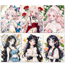 Load image into Gallery viewer, 5D Diamond Painting Anime Girl DIY Cartoon Cross Stitch Full Square Round Diamond Mosaic Embroidery Art Home Decoration Gift