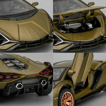 Load image into Gallery viewer, Simulation 1:32 Lambo Alloy Super Car Model Sound Light Collective Miniature Voiture Children Boy Diecast Toy Vehicle