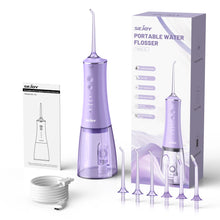 Load image into Gallery viewer, Sejoy Water Dental Flosser Portable Teeth Picks 6 Jets 4 Modes Cordless Oral Irrigator Rechargeable IPX7 Teeth Cleaner