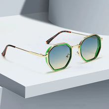 Load image into Gallery viewer, 2025 New Vintage Sunglasses for Women Modern Fashionable Octagonal Glasses with Black Lenses Golden Edging Sun Glasses UV400