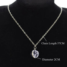 Load image into Gallery viewer, Solar System Planet Necklace Moon Earth Jupiter Neptune Mars Venus Mercury Glass Ball Pendant Necklace Fashion Christmas Gift