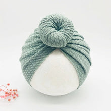 Load image into Gallery viewer, Knotted Hats for Baby Girl Beanie Bow Headband Infant Turban Newborn Head Accessories Winter Hat Warm Bonnet Caps Mother Kids