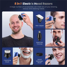 Load image into Gallery viewer, SEJOY 7D 5in1 Electric Shaver Hair Trimmer Bald Head Electric Razor Men Wet Dry