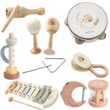 Load image into Gallery viewer, Musical Instruments Montessori Music Baby 0 12 Months Toys Drum Xylophone Kids Early Educational Wooden Instruments Baby Toys