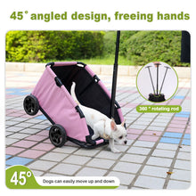 Load image into Gallery viewer, Small Pet Cart 4 Wheels Folding Dog Stroller Lightweight 360° Rotating Trolley Pet Stroller Small Cats Dogs Rolling Cat Carrier