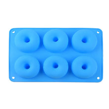 Load image into Gallery viewer, 1PC 4 Holes Donut Silicone Mold High Temperature Resistant Big Donut Cake Pudding Jelly Chocolate DIY Mould Cake Baking Tools