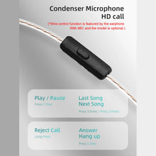 Load image into Gallery viewer, KZ EDX Pro in-Ear Stage Monitor Headphone Dual Magnetic Dynamic Unit Earphone Shock Bass Earbuds Wired Headset (No Mic)