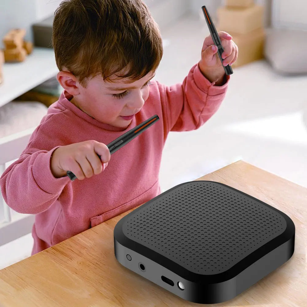 Electric Air Drumsticks Portable Air Drum with Drumsticks Professional Smart Electronic Drum Set for Beginners Children Adults