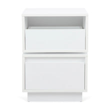 Load image into Gallery viewer, Rotatable Nightstand End Table, Bedside Table with 2 Drawers, 2 Drawer Dresser for Bedroom, Closet, Entryway, College Dorm