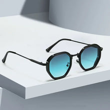 Load image into Gallery viewer, 2025 New Vintage Sunglasses for Women Modern Fashionable Octagonal Glasses with Black Lenses Golden Edging Sun Glasses UV400