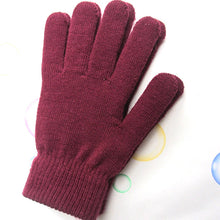 Load image into Gallery viewer, Women Cashmere Knitted Gloves Autumn Hand Warmer Winter Thicken Lining Full Fingered Mittens Skiing Short Wrist Gloves Warm
