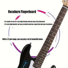 Load image into Gallery viewer, IRIN Maple Electric Guitar, WithLightning Graphics, Good Sound Effects, And Good Sound Quality, Scope Light, Suitable For Beginners