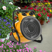 Load image into Gallery viewer, Greenhouse Heater With Digtal Thermostat, Electric Space Heaters For Grow Tent, Fast Heating, Overheat Protection, Portable Heater For Green House, Flower Room, Patio, Yellow